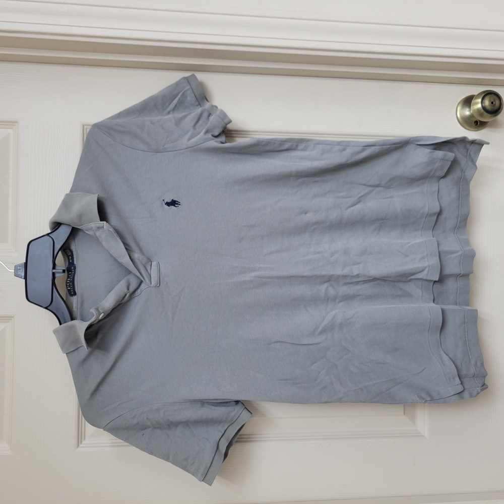 Ralph Lauren Gray Polo Shirt Classic Style